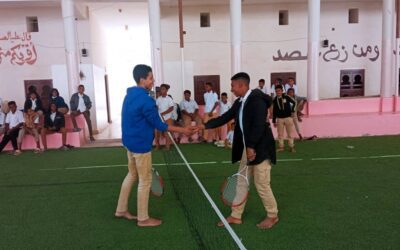 ​ مدرسة عبدالله بن سميط تدشن أولى تمارين التنس الأرضي وسط تفاعل طلابي واسع