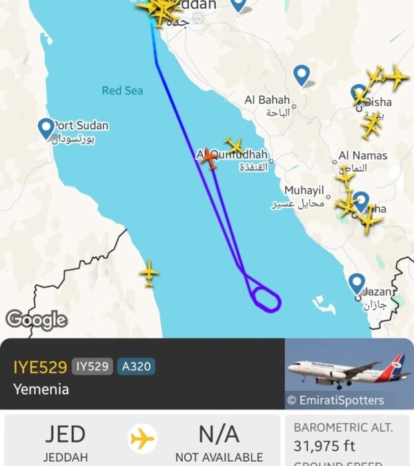 ناشطون.. الحوثيون يحولون دون هبوط طائرة اليمنية القادمة من جدة إلى مطار المخا