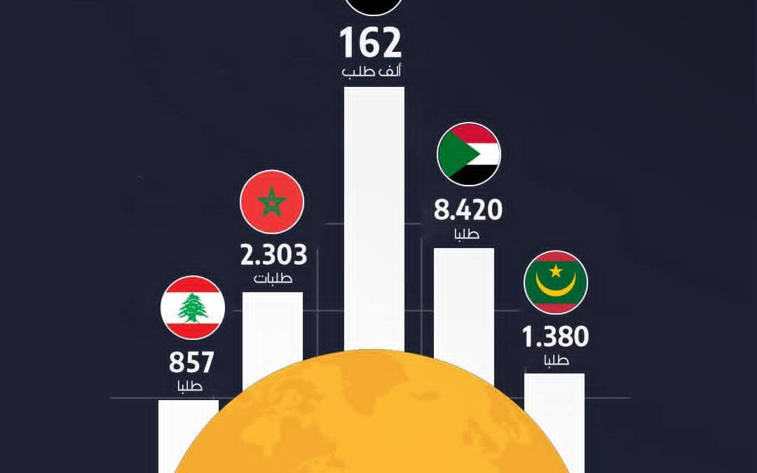 مصر أكثر العرب استقبالا لطلبات اللجوء عام 2025م