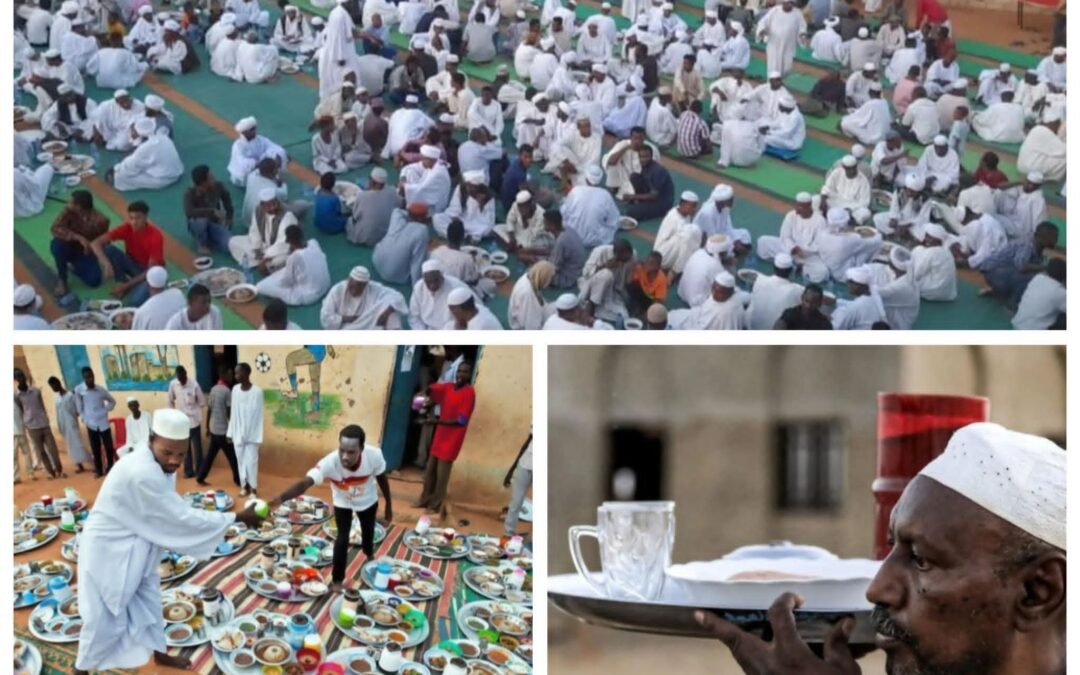 من العادات_الجميلة في رمضان الرحمتات في ‎السودان