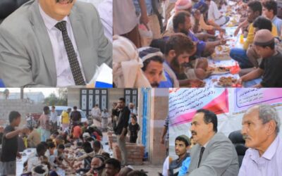 الوردي يحيي تقليده السنوي في ليلة 27 رمضان بإفطار جماعي وتكريم إعلاميين ومكفوفين بلحج