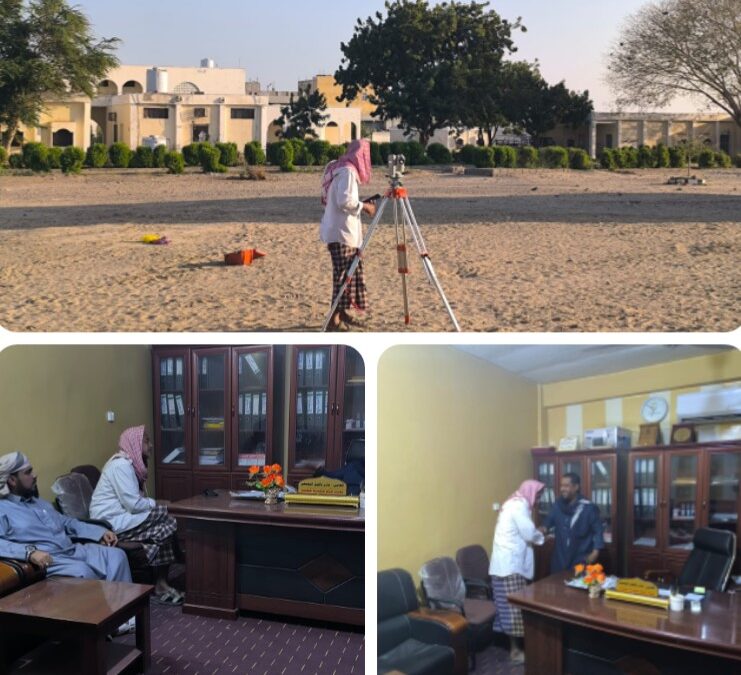 أبين : مدير عام مديرية خنقر ومدير مكتب الاوقاف وارشاد خنفر يلتقيان رئيس لجنة الاهله والمواقيت ويناقشان عدد من المواضيع المتعلقة بتصحيح اتحاه القبلة في بعض مساجد المديرية
