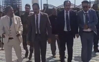 وزيرا الاشغال والشباب والرياضة يطلعان على سير العمل بمشروع مدينة الخليج العربي ويشيدا بالنهضة العمرانية ونسبة الانجاز