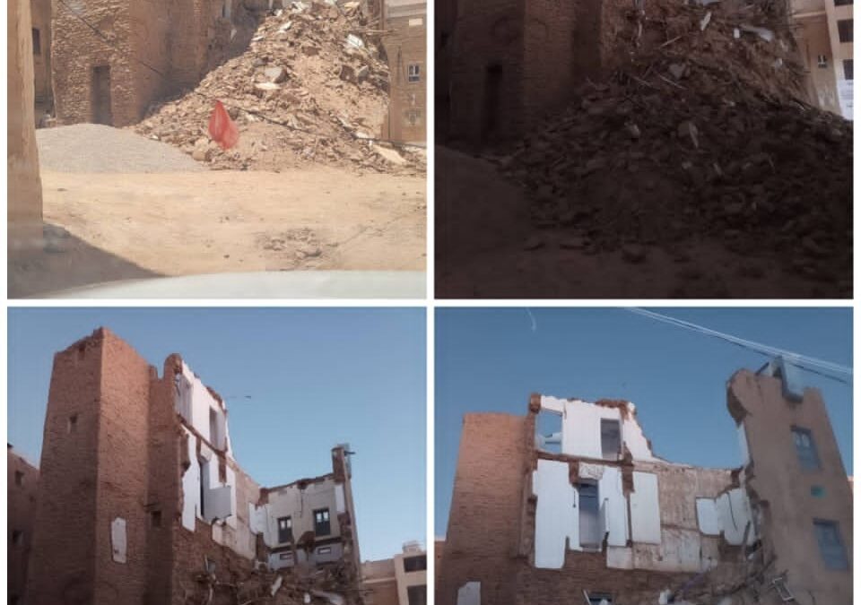 أنهيار منزل بسيؤن مساء البارحة جراء الأمطار الأخيرة