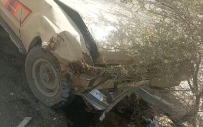 *نجاة مستشار مكتب التربية بمحافظة أبين “شيخ النوباني” من حادث مروري مروع في منطقة ثنهة*