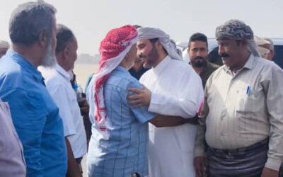 السلطان نواف العفيفي يصل عدن لمشاركة الأهالي أفراح عيد الأضحى وفعاليات مهرجان القارة التراثي