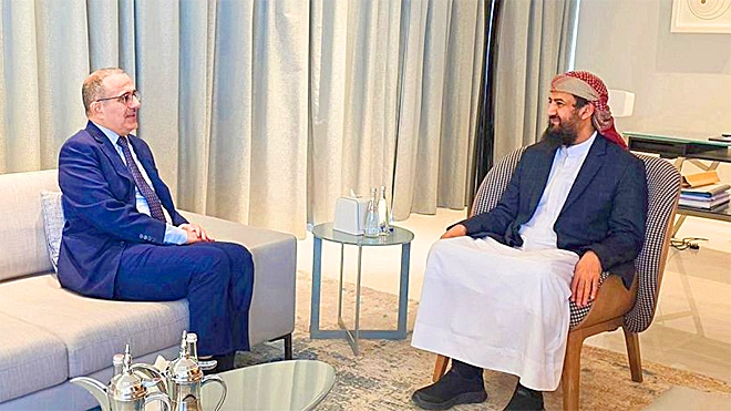 ​أبو زرعة المحرمي  يلتقي وزير الصحة ويثمن الدعم السعودي للقطاع الصحي