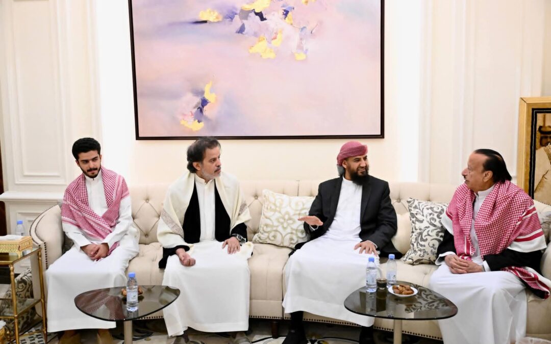 عبدالرحمن المحرّمي يقدّم واجب العزاء لأسرة الرئيس السابق عبدربه منصور هادي