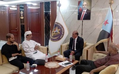 هرهرة يستقبل الناشط الإعلامي محمد سالم بافاضل  ويطمئن على حالته ويشيد بدوره الإعلامي  الصحية