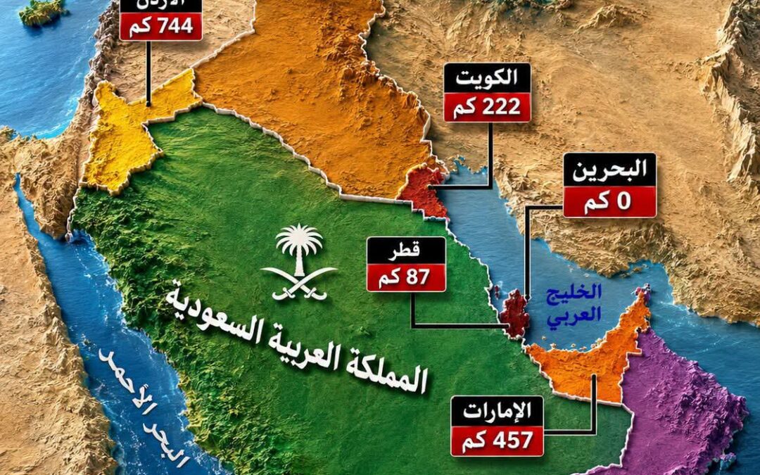 السعودية تتشارك حدودها مع 8 دول ماهيى ؟