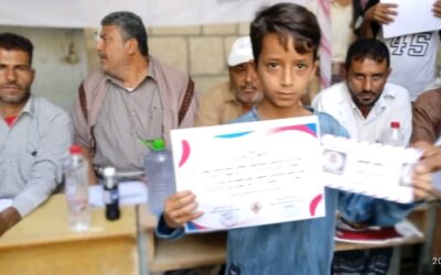 حفل تكريمي بهيج للمتفوقين الطلاب والمعلمين بمدرسة الصفأة الأساسية برعاية بن عبدالباقي والبوبكري بيافع