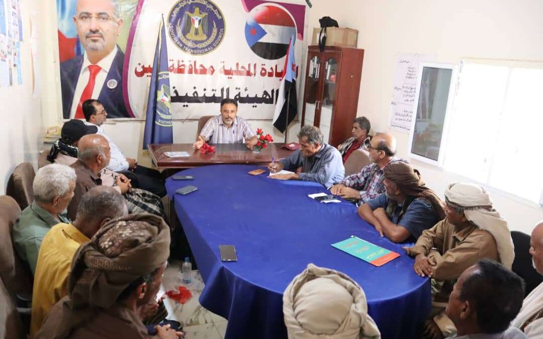 الحييد يناقش مع قيادات انتقالي أبين التحضيرات للمشاركة في مليونية الذكرى الـ55 لتأسيس الجيش الجنوبي