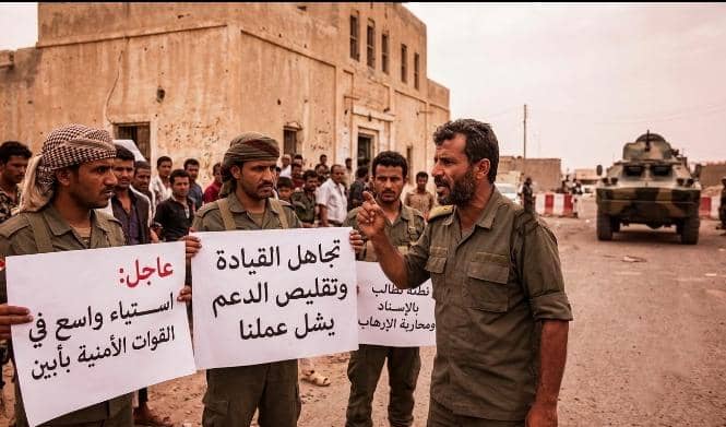 استياء واسع في أوساط القوات الأمنية بمحافظة أبين جراء تجاهل القيادة وتقليص الدعم