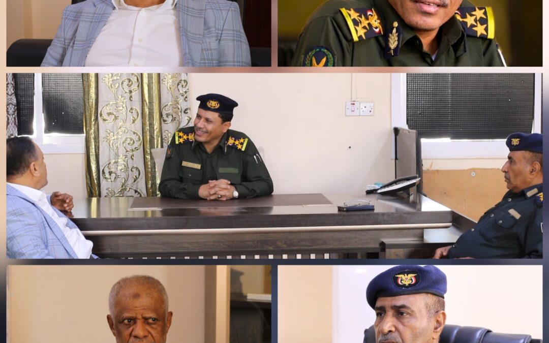 الأمين العام للمجلس المحلي بأبين يناقش مع مدير الأمن تعزيز الأداء المؤسسي الأمني في المديريات