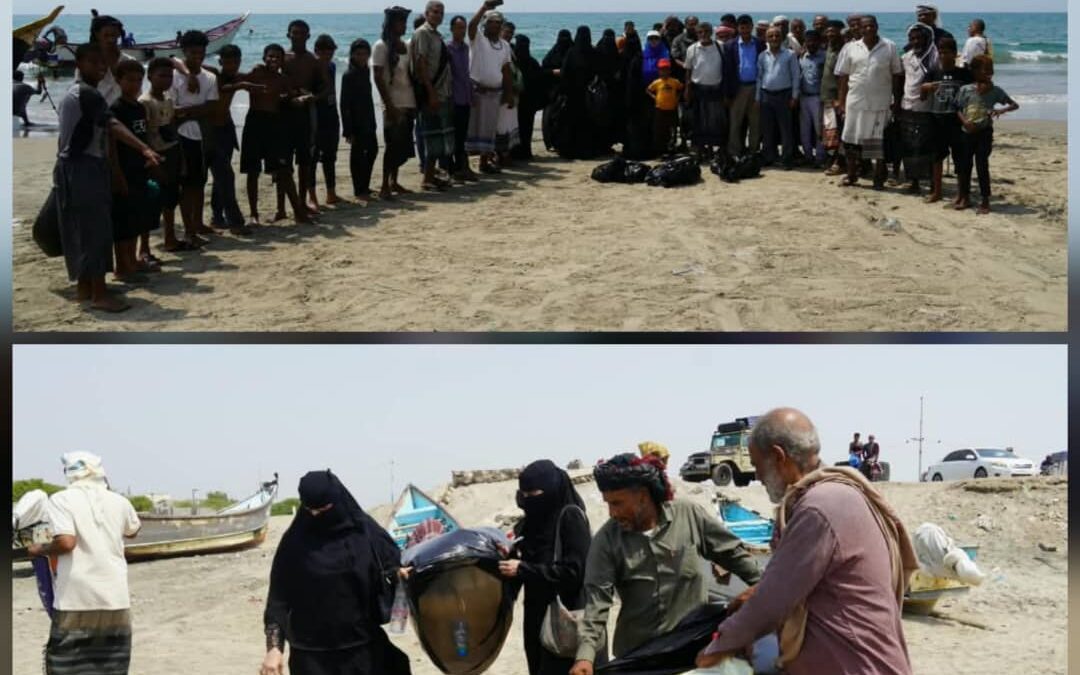 أبين بحر سلام” تحوّل شاطئ الشيخ عبدالله إلى فضاء تدريبي لمواجهة التغيرات المناخية