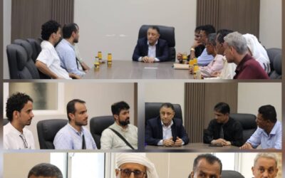 نائب محافظ أبين الحامد يترأس اجتماعاً لتنسيق الاستجابة التعليمية الطارئة مع “طفل الحرب الكندية” و“بناء للتنمية”