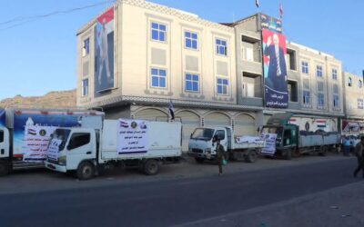 بتوجيهات الرئيس الزُبيدي.. أبناء الضالع يسيرون قافلة غذائية إلى جبهات الصبيحة وباب المندب