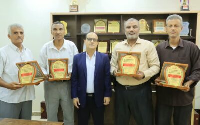 مدير عام دارسعد يكرم خمسه من المدراء المميزين في مهام عملهم على مستوى المديرية