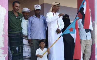 انتقالي زنجبار يواصل حملة رفع علم الجنوب وترديد النشيد الوطني في مدرسة بلال بن رباح