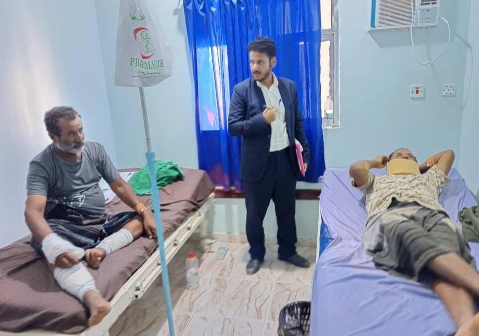 مدير إدارة الشهداء بانتقالي لحج يزور جرحى الساحل الغربي في مستشفيات العاصمة عدن