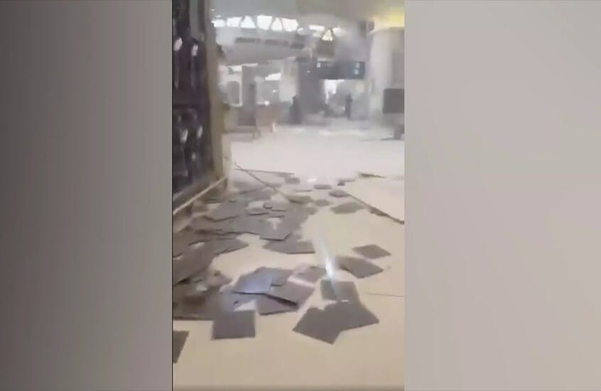 المالكي : اعتراض صاروخ كروز في محيط مطار الملك خالد بالرياض واندلاع حريق في صالة جراء سقوط مقذوف